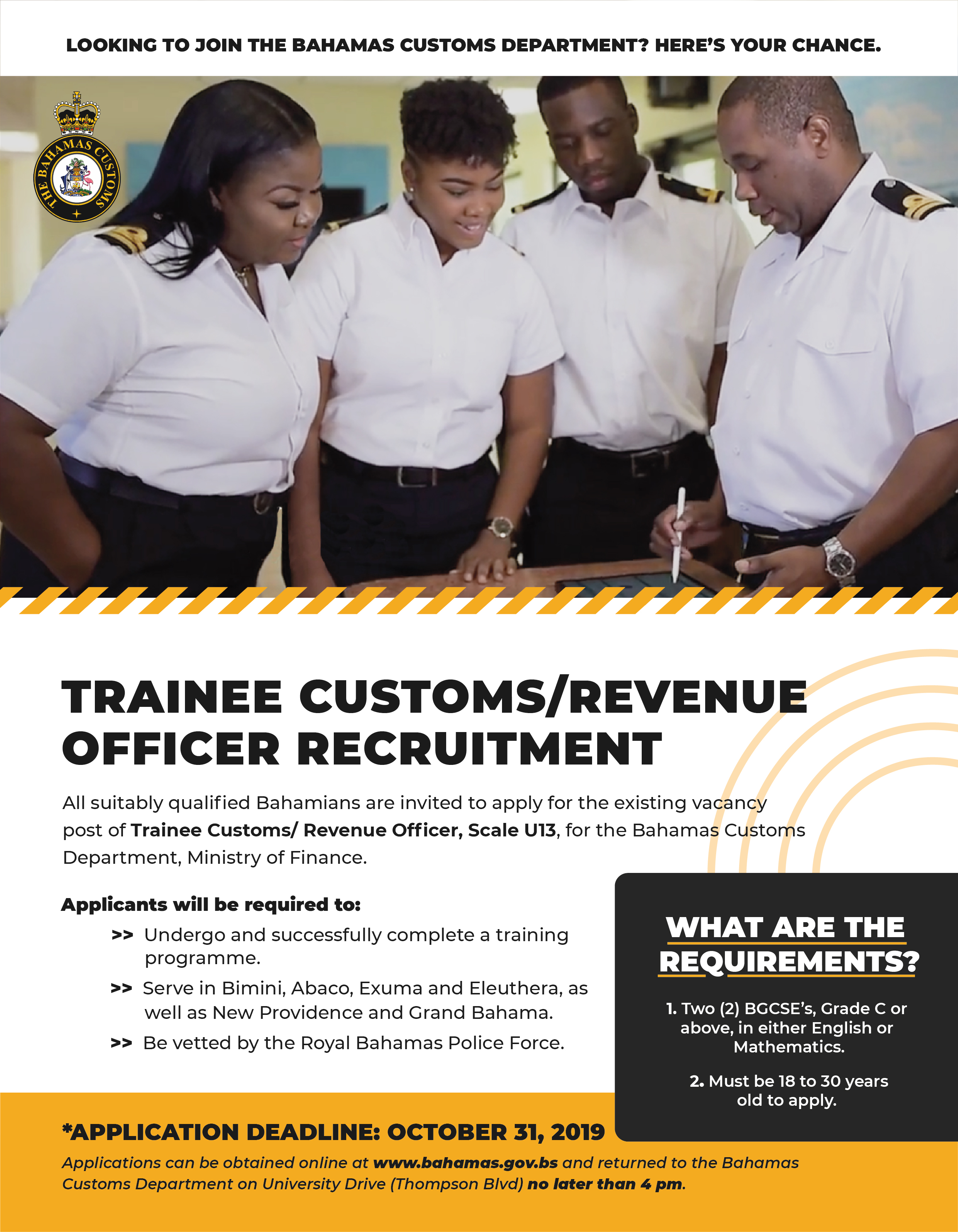 Customs_Recruitment_Flyer01 The Bahamas Customs Department